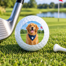Persoonlijke golfballen met huisdierfoto