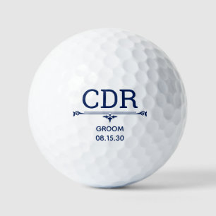 Persoonlijke golfballen voor de bruidegom