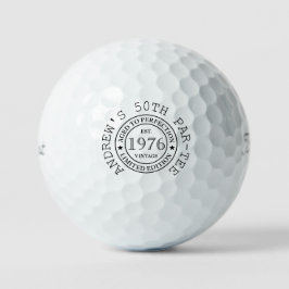 Persoonlijke golfballen voor je 50ste verjaardag