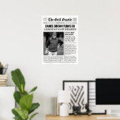 Persoonlijke golfcadeaus, Leuke golfkrant Poster (Thuiskantoor)