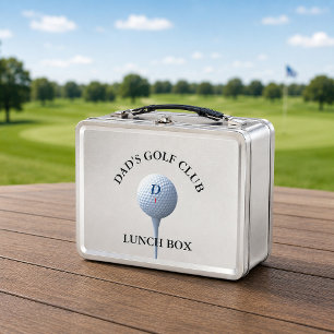 Persoonlijke Golfclub Golvende Papa Metalen Lunchb