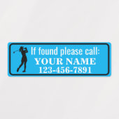 Persoonlijke Golfclub Labels (Design 1)