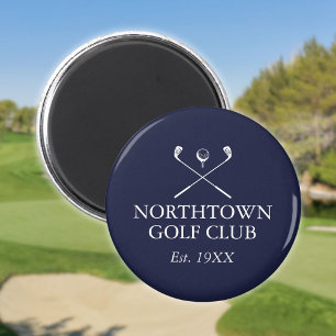 Persoonlijke Golfclub Naam Navy Blauwe Magneet