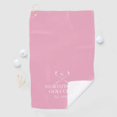 Persoonlijke Golfclub Naam Roze Golfhanddoek (Insitu)