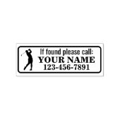 Persoonlijke Golfclub Rubberstempel (Afrduk)