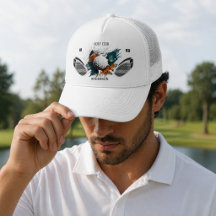 Persoonlijke Golfclubnaam Douane Truckerhoed 