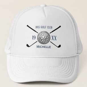 Persoonlijke Golfclubnaam Klassiek Trucker Pet