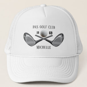 Persoonlijke Golfclubnaam Klassiek Trucker Pet