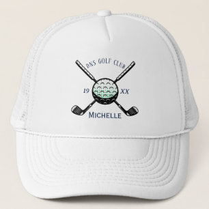 Persoonlijke Golfclubnaam Klassiek Trucker Pet