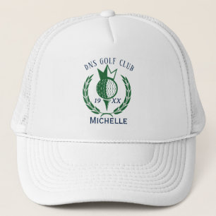 Persoonlijke Golfclubnaam Klassiek Trucker Pet