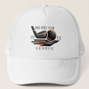 Persoonlijke Golfclubnaam Klassiek Trucker Pet