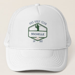 Persoonlijke Golfclubnaam Klassiek Trucker Pet