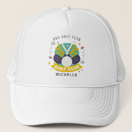 Persoonlijke Golfclubnaam Klassieke Truckerhoed Trucker Pet