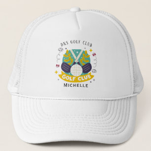 Persoonlijke Golfclubnaam Klassieke Truckerhoed Trucker Pet