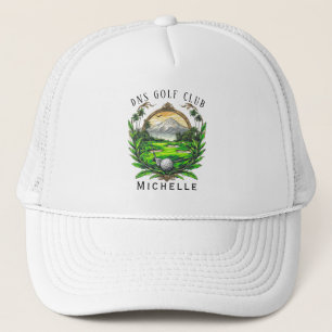 Persoonlijke Golfclubnaam Klassieke Truckerhoed Trucker Pet