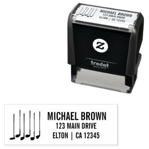 Persoonlijke Golfclubs logo Zelfinktende Stempel