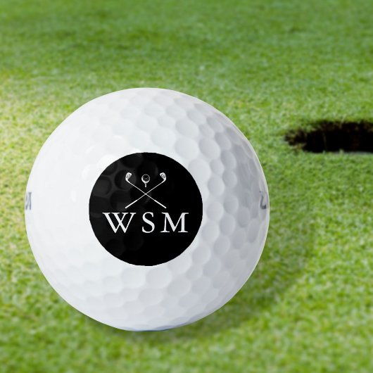Persoonlijke Golfclubs Met Monogram Golfballen