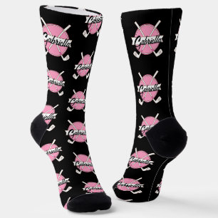 Persoonlijke Golfclubs Oude Rijkdom Roze Monogram Sokken