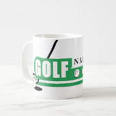 Persoonlijke golfer mokken (Voorkant links)
