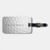 Persoonlijke golfer naam golfbal bagagelabel (Achterkant horizontaal)