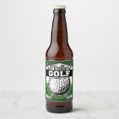 Persoonlijke Golfer Speler Pro Golf Country Club  Bier Etiket (Voorkant)