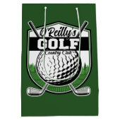 Persoonlijke Golfer Speler Pro Golf Country Club  Medium Cadeauzakje (Achterkant)