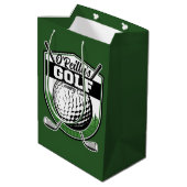 Persoonlijke Golfer Speler Pro Golf Country Club  Medium Cadeauzakje (Achterkant Gekanteld)