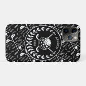 Persoonlijke golfer stijlvol golf logo Case-Mate iPhone case (Achterkant (horizontaal))