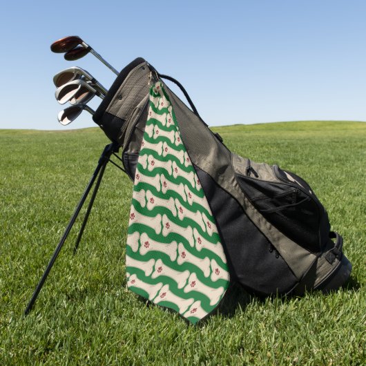 Persoonlijke Golfhanddoek – Aangepast Golf Cadeau (Groen)