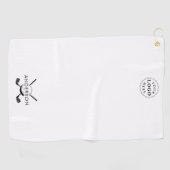 Persoonlijke Golfhanddoek Stijlvolle Naam Logo Ont (Horizontaal)