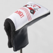Persoonlijke Golfkar Monogram Naam Hoofddeksel Golfheadcover (3/4 voorkant)