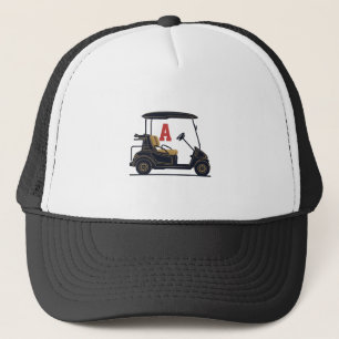 Persoonlijke Golfkar Monogram Trucker Hoed Pet