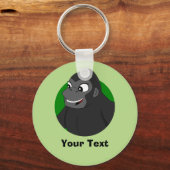Persoonlijke Gorilla Cartoon Sleutelhanger (Voorkant)