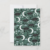 Persoonlijke Gothic Moths Notecards Bedankkaart (Achterkant)