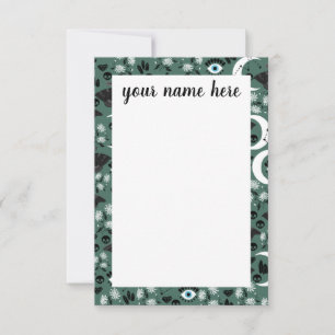 Persoonlijke Gothic Moths Notecards Bedankkaart