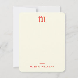 Persoonlijke gothische Vintage Twee-zielen-Sinaasa Notitiekaartje