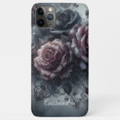 Persoonlijke Gotische Chic Roos Florale Victoriaan Case-Mate iPhone Case (Achterkant)
