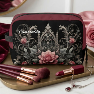 Persoonlijke Gotische Rozen Bloem Travel Make-upta Toilettasje