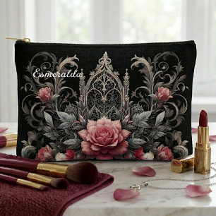 Persoonlijke Gotische Rozen Bloemrijke Cosmetische Etui