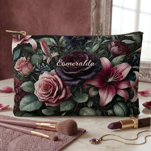Persoonlijke Gotische Rozen Bloemrijke Cosmetische Etui
