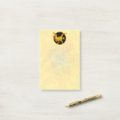 Persoonlijke Gouden Dinosaurus Post-it® Notes (Op bureau)