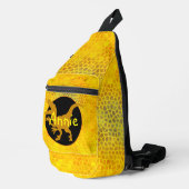 Persoonlijke Gouden Dinosaurus Sling Bag (Rechterhoek)