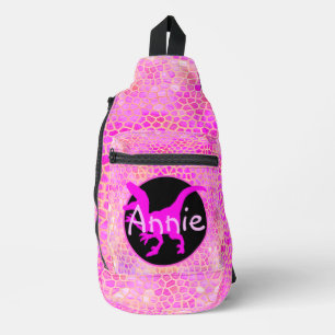 Persoonlijke Gouden Dinosaurus Sling Bag