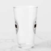 Persoonlijke gouden en zwarte golfbal Classic Glas (Links)