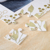 Persoonlijke gouden eucalyptus foto legpuzzel (Zijkant)