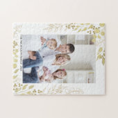 Persoonlijke gouden eucalyptus foto legpuzzel (Horizontaal)