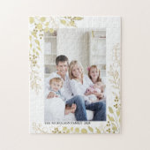 Persoonlijke gouden eucalyptus foto legpuzzel (Verticaal)