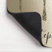 Persoonlijke Gouden Glitter Drip Muismat (Hoek)