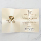 Persoonlijke Gouden Huwelijksjubileum Kaarten, GRO Kaart (Binnen)