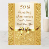 Persoonlijke Gouden Huwelijksjubileum Kaarten, GRO Kaart (Voorkant)